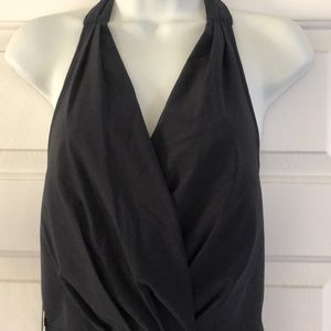 NEW- Athleta “Go Anywhere” Halter Dress 6/8 - BLK